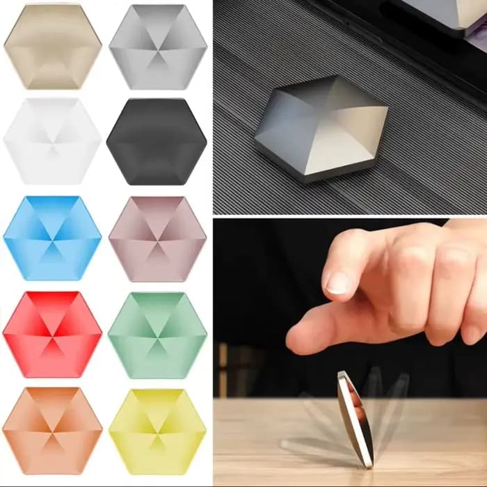 Jouet de bureau amusant et carré Hexagonal, artefact anti-Stress de poche gyroscopique du bout des doigts pour enfants et adultes