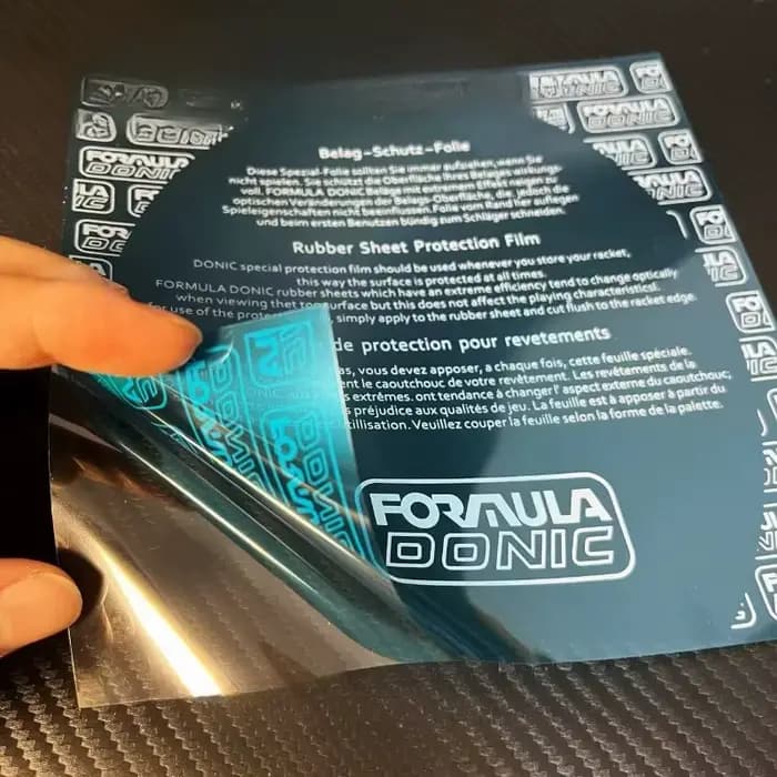 Film protecteur transparent adhésif Donic pour raquette de tennis de table – Outil de protection du caoutchouc de raquette de ping-pong