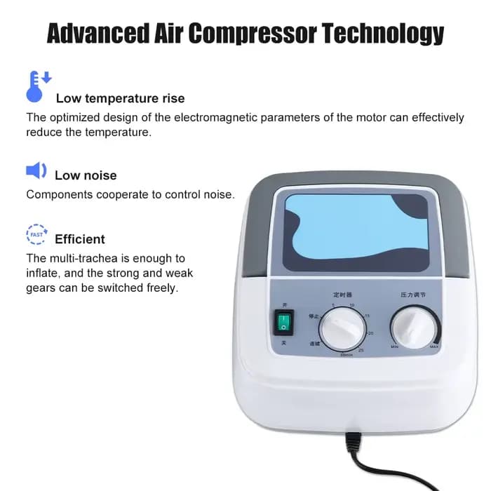 Appareil de pressothérapie à compression d'air pour les pieds