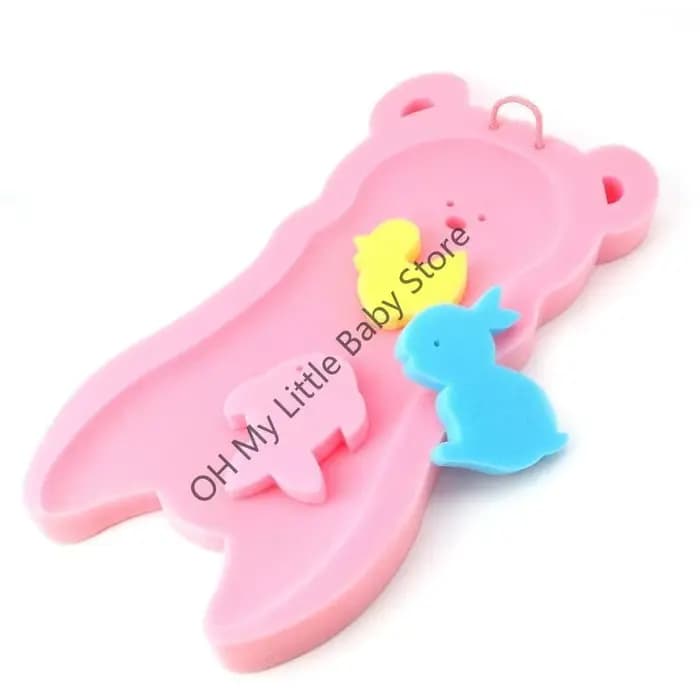 Coussin bain pour nouveau-né M76C, éponge bain pour bébé, tapis bain antidérapant pour nouveau-né en bas âge