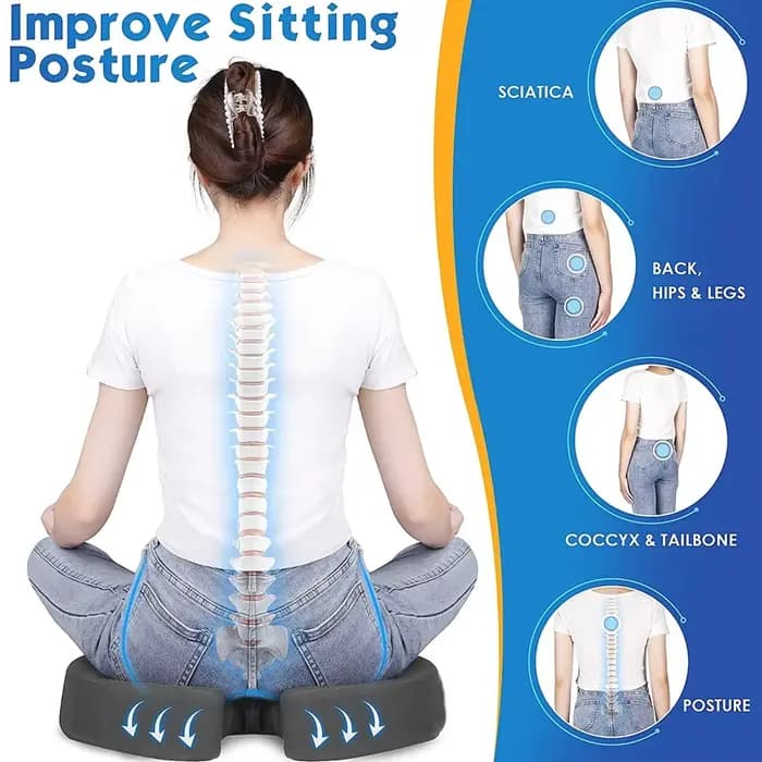 Coussin de siège Coccyx en mousse à mémoire de forme