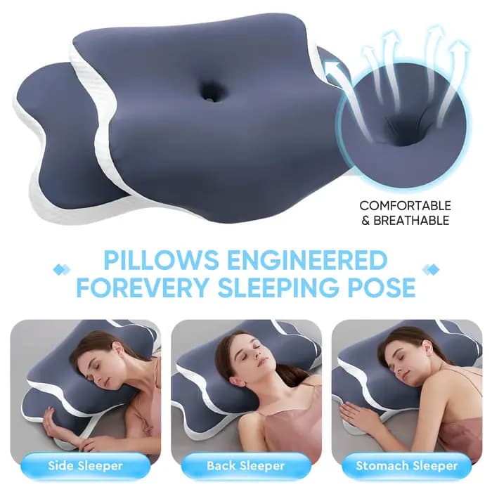 Oreiller cervical en mousse à mémoire de forme
