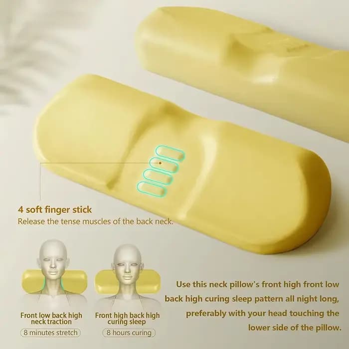Oreiller cervical, oreiller de contour en mousse à mémoire de forme