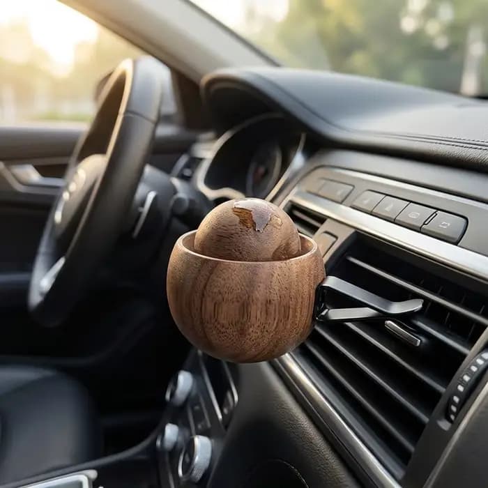 Diffuseur d'huiles essentielles pour voiture et maison - Fabriqué en bois