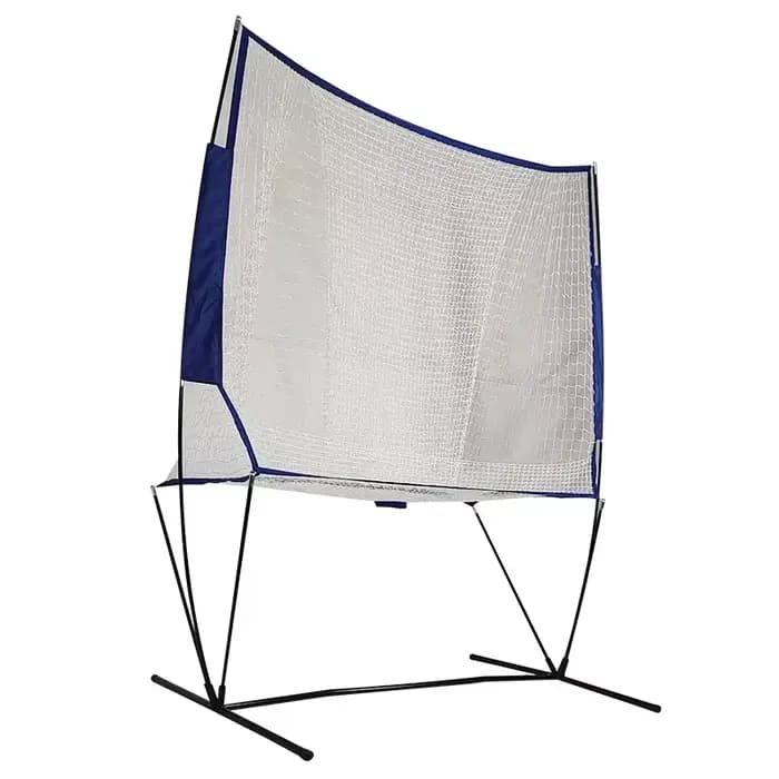 Filet de rebond portable pour l'entraînement au tennis avec structure et système de retour pour la pratique en solo