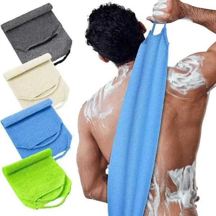 Gant exfoliant coréen pour le dos, serviette de bain longue et extensible, serviette de douche pour le corps