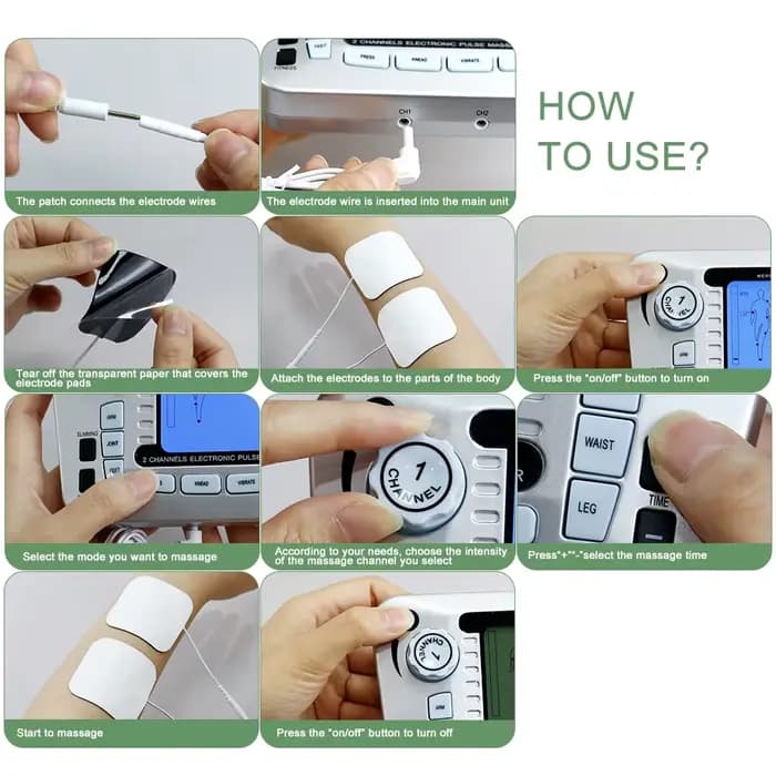 Tens – stimulateur musculaire électrique d'électrostimulation EMS