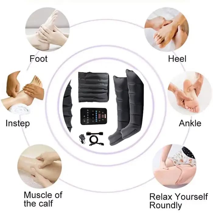 Système de Massage par Compression d'air à Six chambres, masseur pour tout le corps, pompe de récupération, bottes, Machine de M