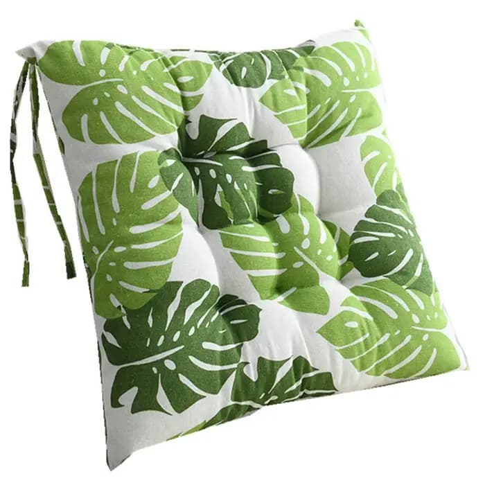 Oreiller de dossier carré en coton pour ordinateur de bureau, coussins de tabouret imprimés, coussin de chaise pour fesses, tapis de protection pour chaises