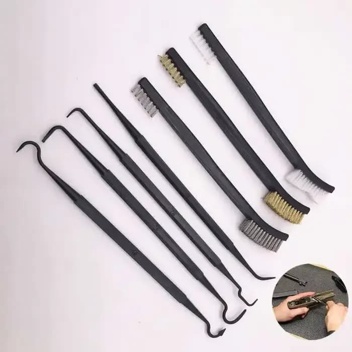 Ensemble de nettoyage de pistolet en Nylon à Double extrémité, brosses de nettoyage pour fusil de chasse en plein air, accessoires, ensemble universel de nettoyage de pistolet