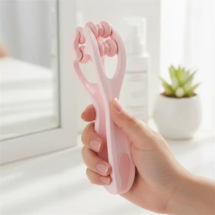 Masseur de doigts portable avec double rouleau ergonomique pour soulager la douleur des mains