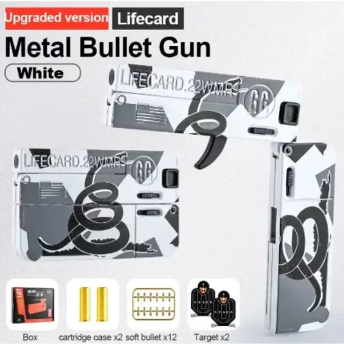 Pistolet jouet pliable en alliage métallique, lanceur de balles souples, modèle de simulation pour collection d'adultes, jeu en extérieur