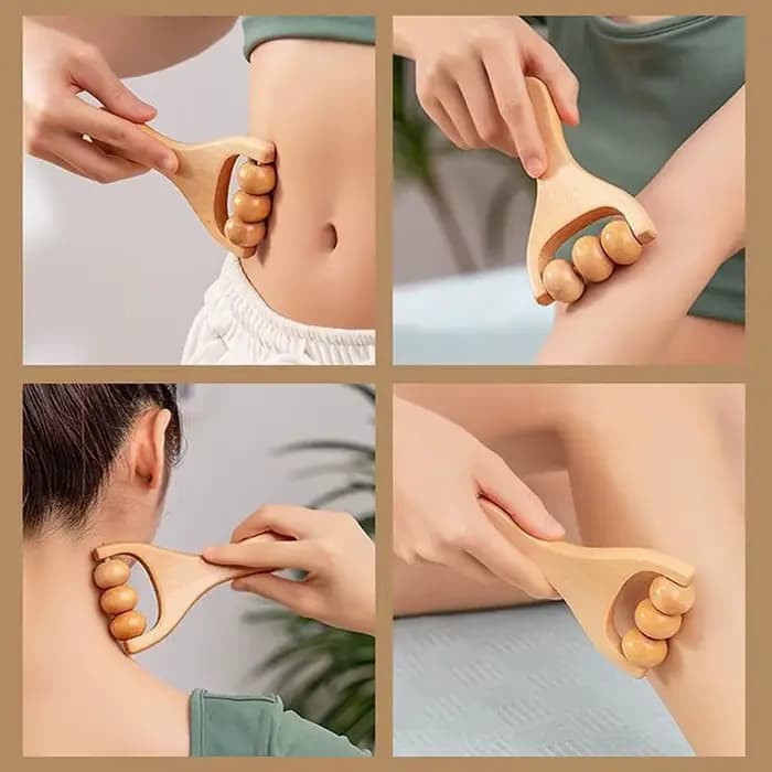 Rouleau en bois masseur thérapie corps