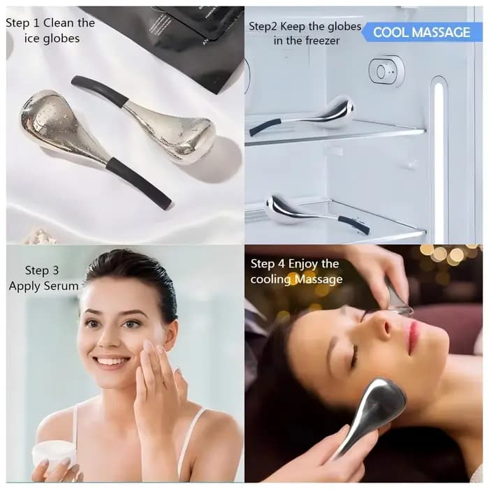 Globes de glace outil de soin de la peau du visage