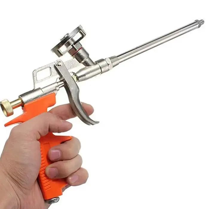 Pistolet pulvérisateur à mousse expansive, pistolet à colle mousseuse, pulvérisateur à gâchette en métal pour polyuréthane, outil de calfeutrage et d'étanchéité pour la rénovation de la maison