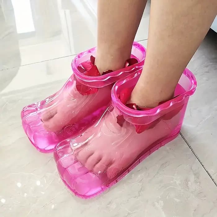 Bassin de bain portatif de Spa de pied-Design pliable d'économie d'eau en plastique