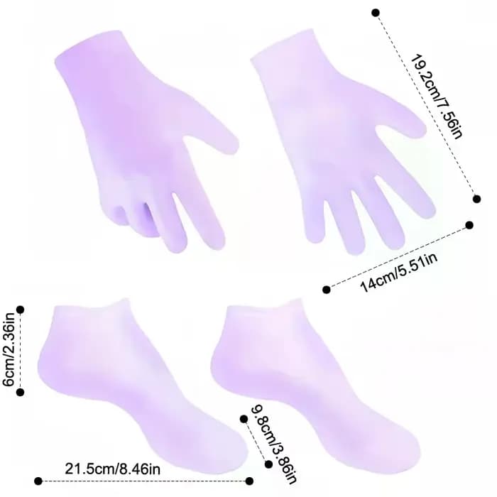 Masque pour les pieds Anti-fissure en Silicone SPA