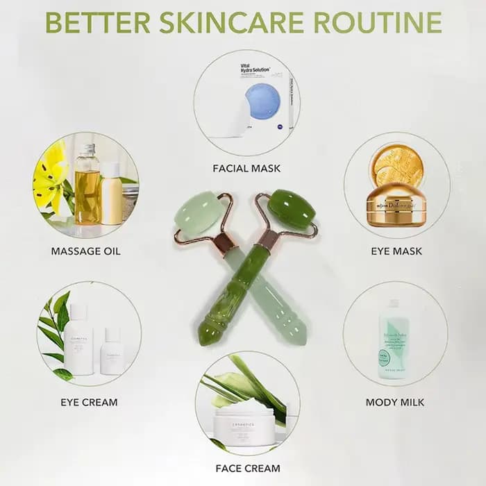 Pexmen-Rouleaux anti-âge et outil facial Gua-Sha