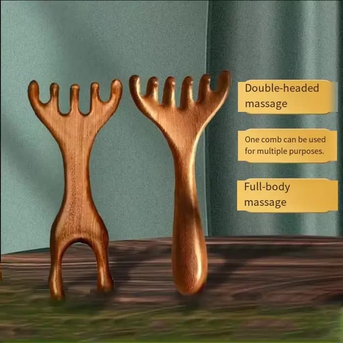 Peigne de Massage méridien antistatique à 6 griffes
