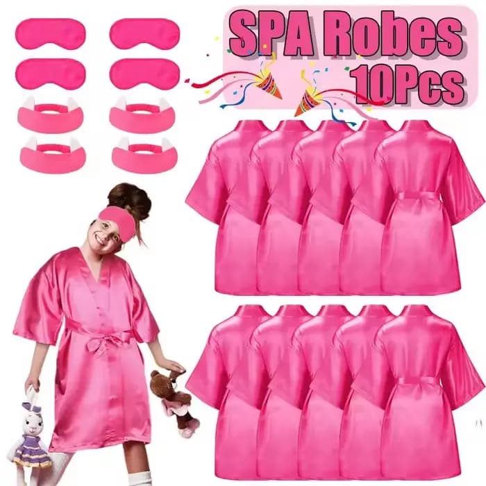 Robes de Spa Sirène pour Filles, Kimonos, Robes de Chambre, Fournitures et Cadeaux pour Fêtes d'Anniversaire d'Enfants, Soirées Pyjama, Pédicure et Soins des Pieds