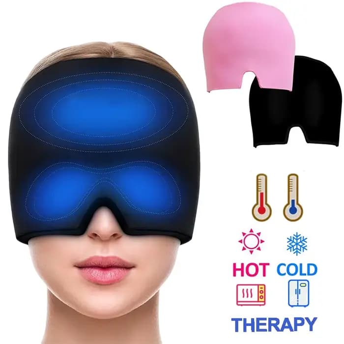 Gel glace maux de tête soulagement de la Migraine chapeau compresse froide thérapie casquette