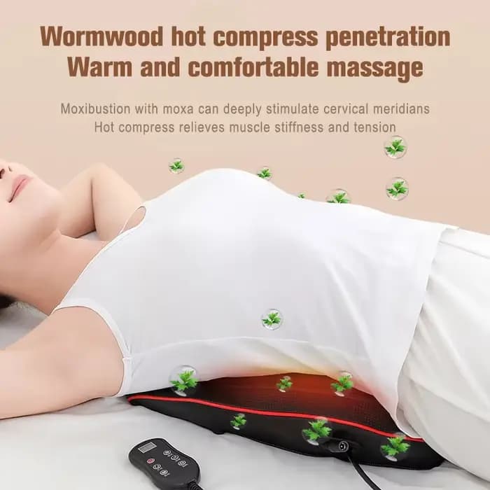 Masseur électrique de corps de traction cervicale de cou de tête de Shiatsu oreiller de dos de voiture avec le dispositif de Massage vibrant de chauffage