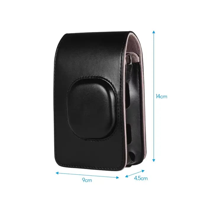 Étui pour appareil photo instantané de taille compacte, sac en cuir PU avec bandoulière, Compatible avec Fujifilm Fuji Instax mini LiPlay