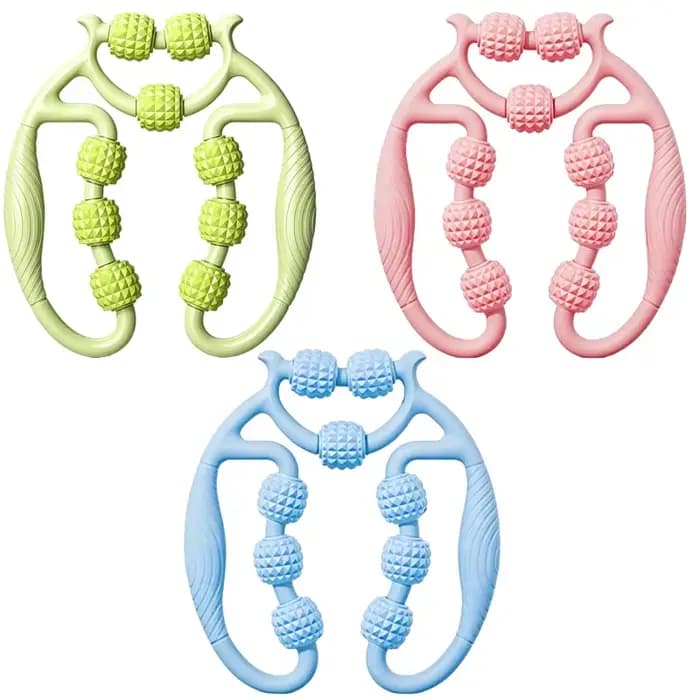 9 Roller Leg Massage Ring Handheld Muscle Relax