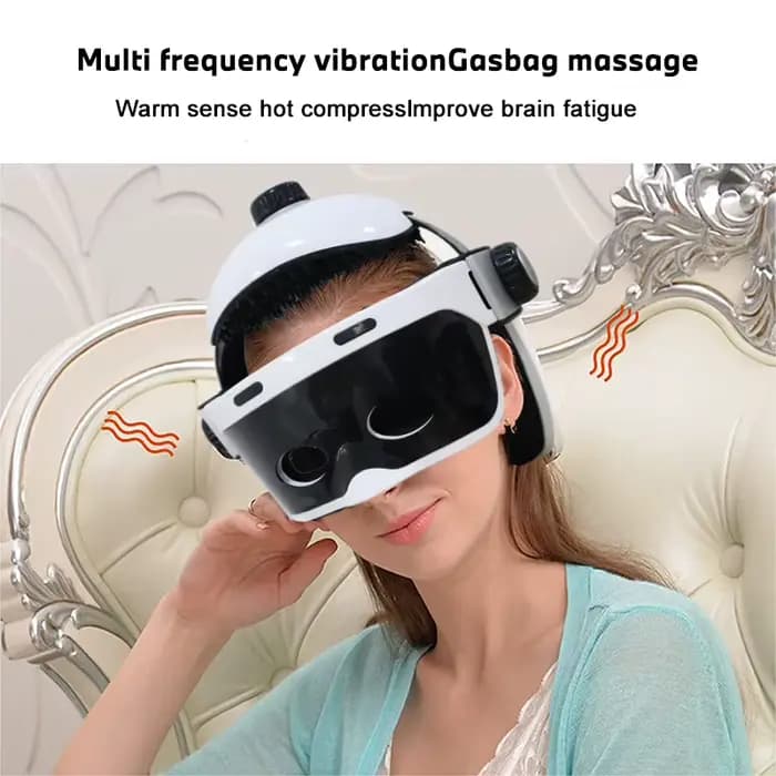 Casque de Massage électrique à pression d'air