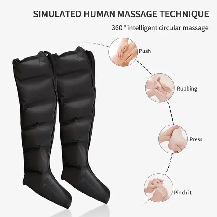 Massage des jambes à compression d'air