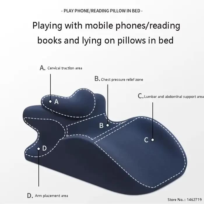 Oreiller de positionnement multifonctionnel pour dormir sur le ventre