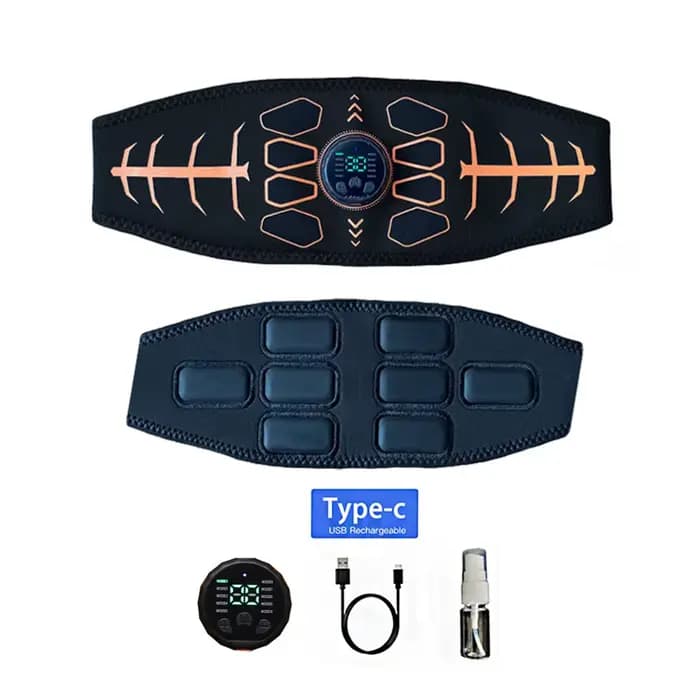 Ceinture de tonification abdominale de toner musculaire intelligent entraîneur d'abs Recharge USB masseur corporel équipement de Fitness d'entraînement de gymnastique à domicile