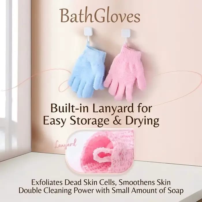 Gants éponge de massage corporel