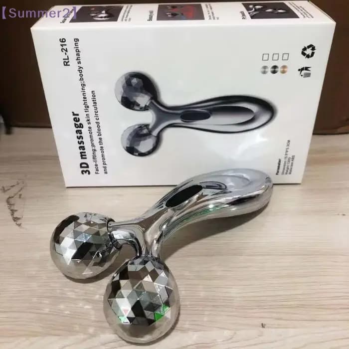 【Xia2】Masseur à double rouleau 3D avec effet liftant et raffermissant pour le visage