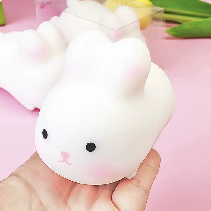 Balles anti-stress en forme de lapin en gros - Jouets sensoriels pour l'autisme, soulagement du stress et de l'anxiété, jouet à presser à rebond lent, cadeaux pour tous