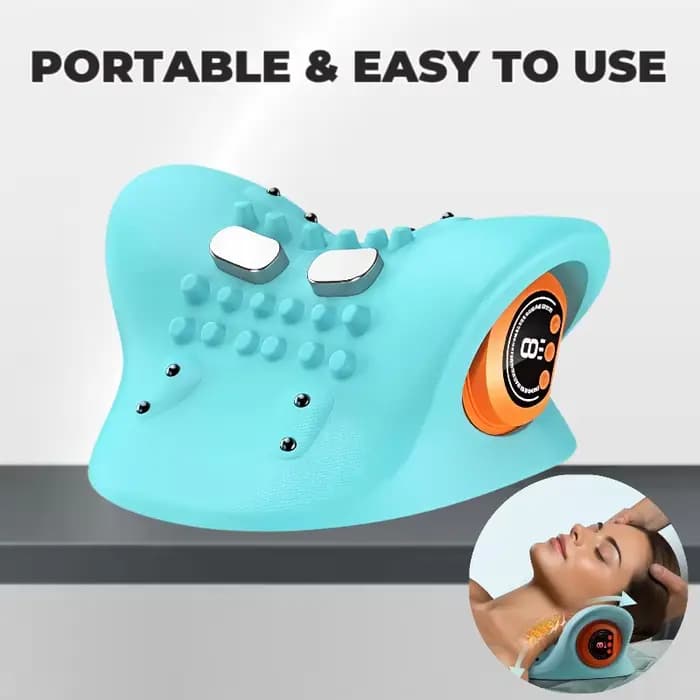 Masseur pour les épaules et le cou, fonction de massage électrique, masseur pour le cou et les épaules, sans fil, portable, recharge USB. Le cadeau idéal