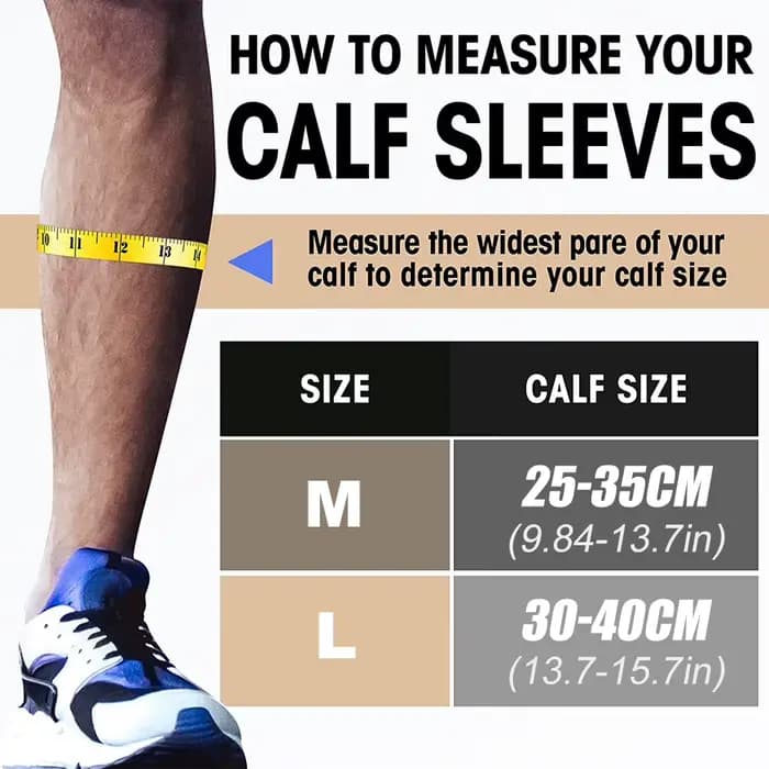 1 paire de manchons de compression pour mollets