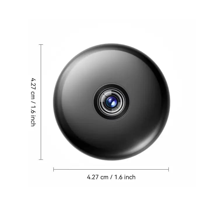 Caméra de sécurité sans fil avec vision nocturne et détection de mouvement – Surveillance portable pour la maison, surveillance des jeunes, facile à installer