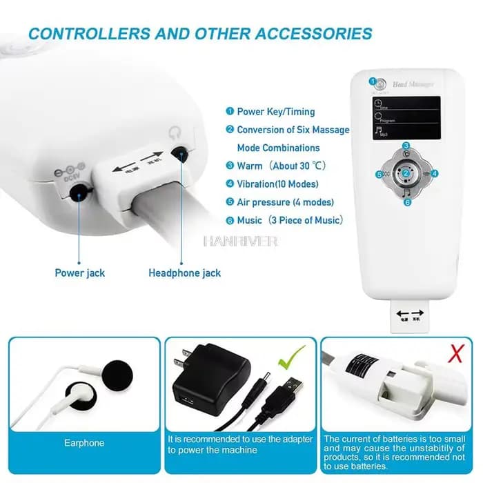 Casque de Massage électrique multifonctionnel