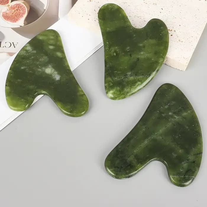 Outil de massage Gua Sha en jade Xiuyan