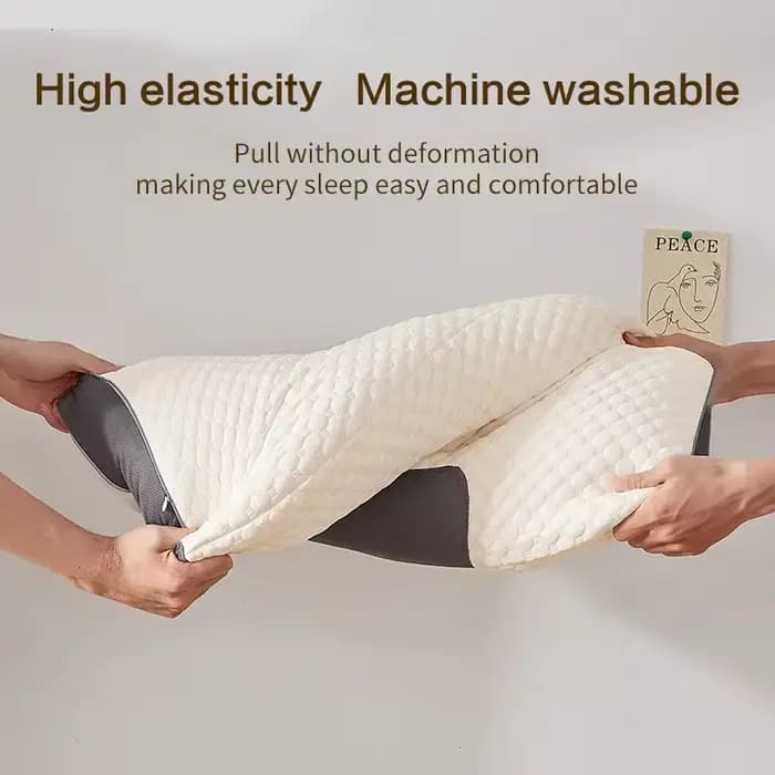 Nouveau Oreiller orthopédique cervical en Fiber de soja-oreiller de SPA de Massage pour la Protection du sommeil et du cou de la maison