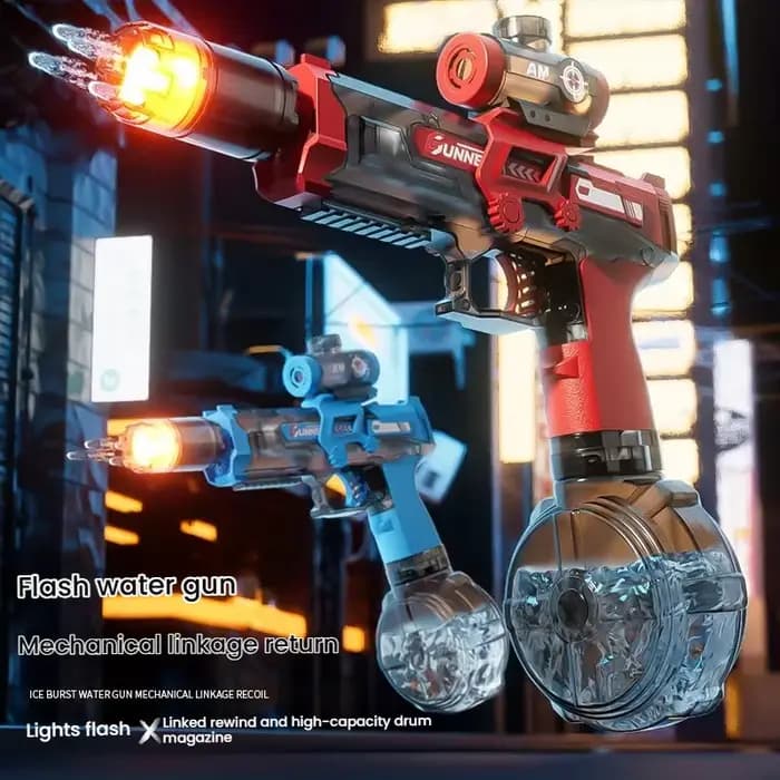 Pistolet à eau électrique automatique, grande capacité, tir par impulsions, tir continu à haute vitesse