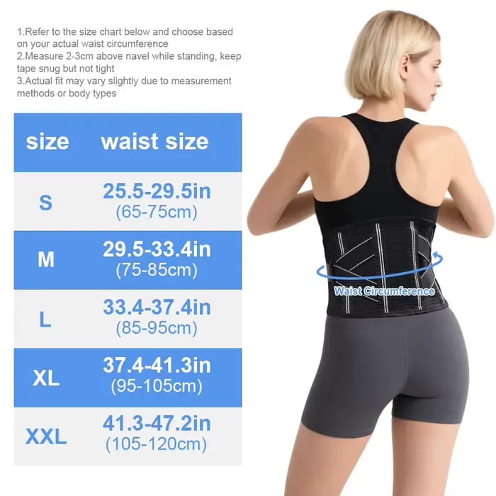 Ceinture de soutien lombaire réglable à 4 bretelles pour hernie discale
