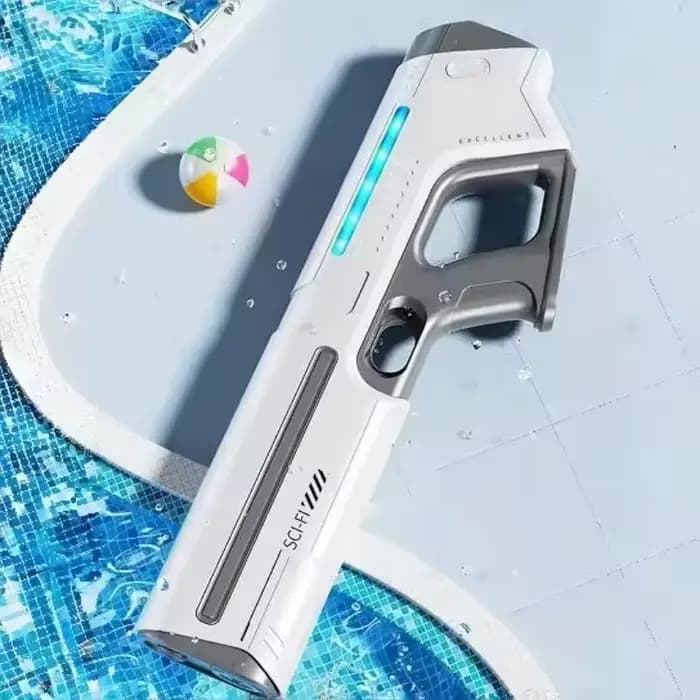 Pistolet à eau électrique pour adultes, puissant, à aspiration automatique, idéal pour l'été, la plage, la piscine, le jardin, les jeux en plein air