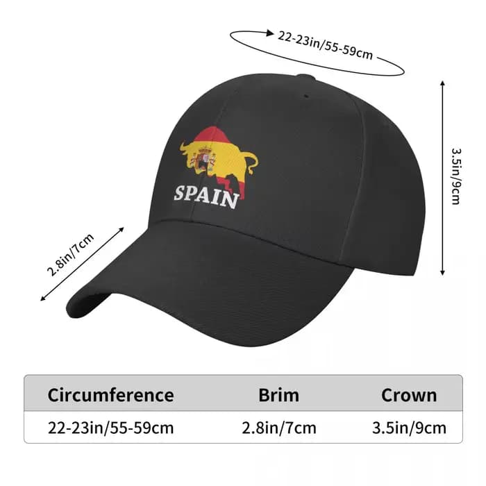 Casquette de baseball réglable classique pour hommes et femmes, chapeau de papa adulte, sensation de taureau espagnol, extérieur, décontracté, personnalisé, quatre saisons