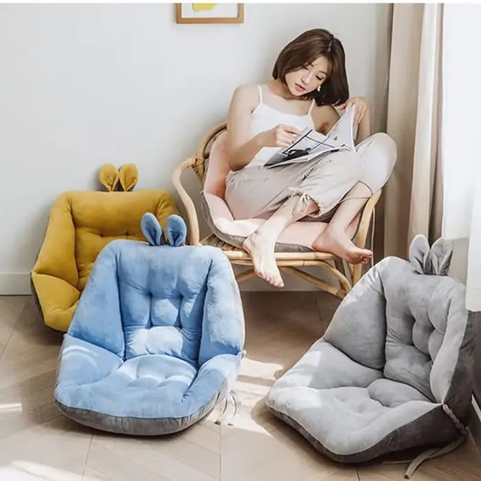 Coussin de siège confortable semi-fermé pour chaise de bureau