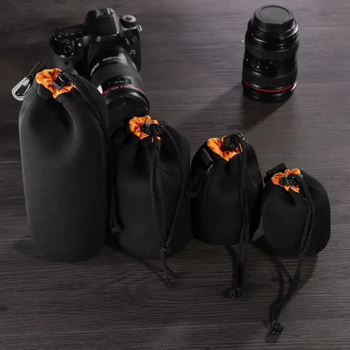 Poudres d'objectif d'appareil photo en néoprène, étui souple étanche pour la plupart des appareils photo reflex numériques, IL, Sony