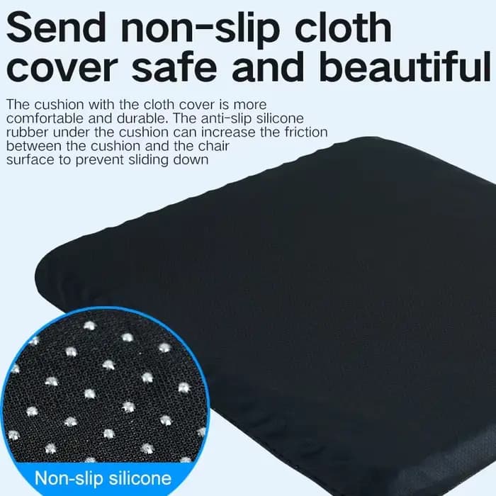 Coussin rafraîchissant en gel pour l'été, idéal pour les longues périodes assises sans fatigue, pour siège de voiture, coussin de siège souple, pour le bureau, tabouret domestique, assise confortable.