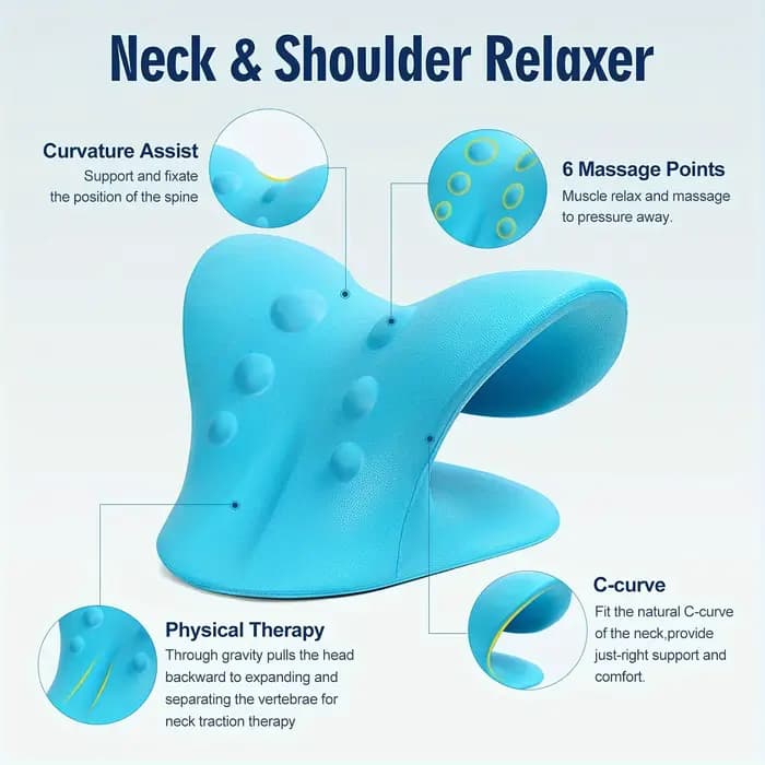 Dispositif de traction cervicale en forme de C