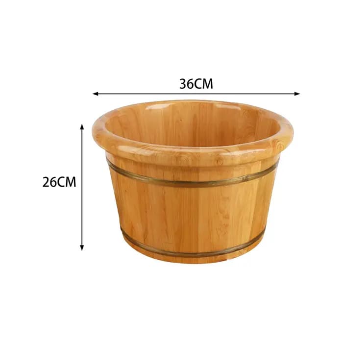 Baignoire à pieds en bois